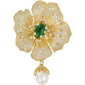 image:imageNonnyl Elegant Pearl Flower Designer Brooch Pins Broches Costume Jewelry For Women Fashion Christmas Gifts Wife Mom Girlfriend Anniversary Birthday Fine Jewelry Gifts for HerCamellia brooch