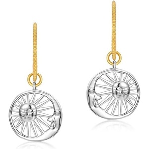 image:imageNonnyl Sterling Silver Earring for Women Jewelry  S925 Sterling Silver with Genuine Plated 10K Gold Earrings Gifts for Women Girlfriend Mom Wife Her