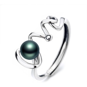 image:imageTahitian Black Pearl Rings Jewelry For Women Fashion Christmas Gifts Wife Mom Girlfriend Anniversary Birthday Fine Jewelry Gifts for Her NO33230