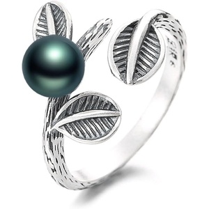 image:imageTahitian Black Pearl Rings Jewelry For Women Fashion Christmas Gifts Wife Mom Girlfriend Anniversary Birthday Fine Jewelry Gifts for Her NO33235