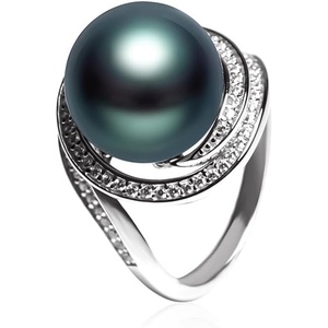 image:imageTahitian Black Pearl Rings Jewelry For Women Fashion Christmas Gifts Wife Mom Girlfriend Anniversary Birthday Fine Jewelry Gifts for Her NO33245