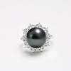 image:imageTahitian Black Pearl Rings Jewelry For Women Fashion Christmas Gifts Wife Mom Girlfriend Anniversary Birthday Fine Jewelry Gifts for Her NO33215