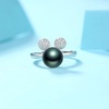 image:imageTahitian Black Pearl Rings Jewelry For Women Fashion Christmas Gifts Wife Mom Girlfriend Anniversary Birthday Fine Jewelry Gifts for Her NO33218