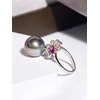 image:imageTahitian Black Pearl Rings Jewelry For Women Fashion Christmas Gifts Wife Mom Girlfriend Anniversary Birthday Fine Jewelry Gifts for Her NO33239