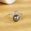 image:imageTahitian Black Pearl Rings Jewelry For Women Fashion Christmas Gifts Wife Mom Girlfriend Anniversary Birthday Fine Jewelry Gifts for Her NO33246