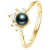 image:imageTahitian Black Pearl Rings Jewelry For Women Fashion Christmas Gifts Wife Mom Girlfriend Anniversary Birthday Fine Jewelry Gifts for Her NO33254