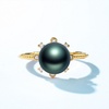 image:imageTahitian Black Pearl Rings Jewelry For Women Fashion Christmas Gifts Wife Mom Girlfriend Anniversary Birthday Fine Jewelry Gifts for Her NO33255