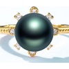 image:imageTahitian Black Pearl Rings Jewelry For Women Fashion Christmas Gifts Wife Mom Girlfriend Anniversary Birthday Fine Jewelry Gifts for Her NO33255
