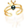 image:imageTahitian Black Pearl Rings Jewelry For Women Fashion Christmas Gifts Wife Mom Girlfriend Anniversary Birthday Fine Jewelry Gifts for Her NO33258