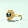 image:imageTahitian Black Pearl Rings Jewelry For Women Fashion Christmas Gifts Wife Mom Girlfriend Anniversary Birthday Fine Jewelry Gifts for Her NO33260
