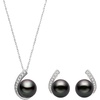 image:imageNONNYL Tahitian Black Pearl Pendant Necklaces Earring Set for Women With Genuine AAAA Quality 910mm Real Cultured Pearls  Platinum Gold Plated 18K Necklace Fine Jewelry Womens Gifts