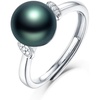 image:imageTahitian Black Pearl Rings Jewelry For Women Fashion Christmas Gifts Wife Mom Girlfriend Anniversary Birthday Fine Jewelry Gifts for Her NO33219