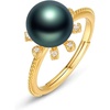 image:imageTahitian Black Pearl Rings Jewelry For Women Fashion Christmas Gifts Wife Mom Girlfriend Anniversary Birthday Fine Jewelry Gifts for Her NO33255