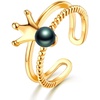 image:imageTahitian Black Pearl Rings Jewelry For Women Fashion Christmas Gifts Wife Mom Girlfriend Anniversary Birthday Fine Jewelry Gifts for Her NO33258