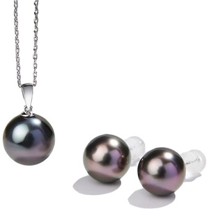 image:imageNonnyl Handpicked AAAA South Sea Tahitian Authentic Single Black Pearl Necklace Earrings Set for Women Fine Jewelry  Necklaces for Women Gifts for Wife Mom Girlfriend Anniversary Birthday Fine Jewelry Gifts for Her