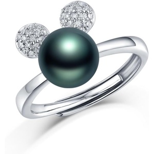 image:imageTahitian Black Pearl Rings Jewelry For Women Fashion Christmas Gifts Wife Mom Girlfriend Anniversary Birthday Fine Jewelry Gifts for Her NO33218