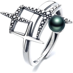 image:imageTahitian Black Pearl Rings Jewelry For Women Fashion Christmas Gifts Wife Mom Girlfriend Anniversary Birthday Fine Jewelry Gifts for Her NO33232