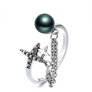image:imageTahitian Black Pearl Rings Jewelry For Women Fashion Christmas Gifts Wife Mom Girlfriend Anniversary Birthday Fine Jewelry Gifts for Her NO33234