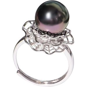 image:imageTahitian Black Pearl Rings Jewelry For Women Fashion Christmas Gifts Wife Mom Girlfriend Anniversary Birthday Fine Jewelry Gifts for Her NO33240