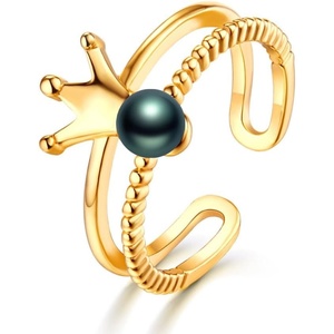 image:imageTahitian Black Pearl Rings Jewelry For Women Fashion Christmas Gifts Wife Mom Girlfriend Anniversary Birthday Fine Jewelry Gifts for Her NO33258