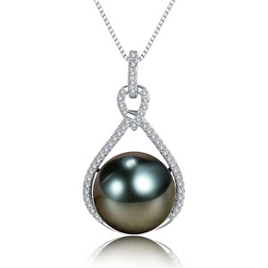 image:imageGifts for Wife Birthday Wedding AnniversaryBlack Tahitian Pearl NecklacesMothers Day Gifts for Mom Wife Women Jewelry Gift Birthday Christmas Valentines Day for Her
