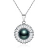 image:imageNONNYL Black Tahitian Pearl Necklace  Womens Jewelry Gift for Wife Mother Birthday Christmas Valentines Day